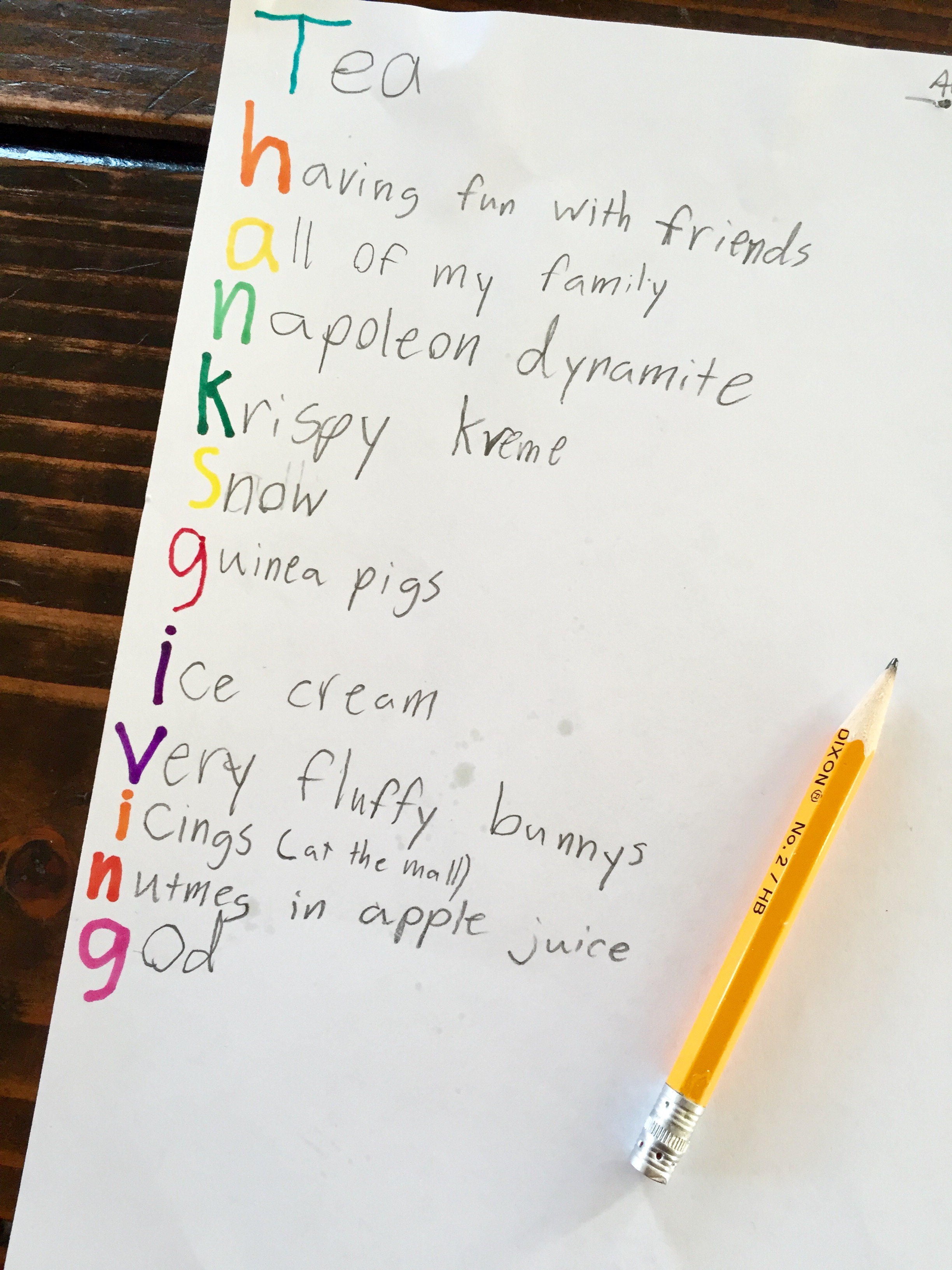 Thankfulness: Homeschool Edition (a exercise in gratitude)